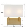 Crystorama Lighting Durham 2 - Light Sconce in  Vibrant Gold - 2 of 4