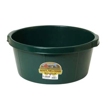 Little Giant® Plastic Muck Tub | Durable & Versatile Utility Bucket with  Handles | Muck Bucket | Rope Handles | 70 Quart | Red