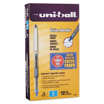 uni-ball Vision Stick Roller Ball Pen Micro 0.5mm Black Ink 12pk for sale online