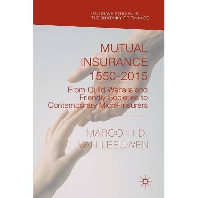 Mutual Insurance 1550-2015 - (Palgrave Studies in the History of Finance) by  Marco H D Van Leeuwen (Hardcover)