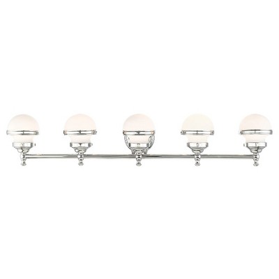 Livex Lighting Oldwick 5 - Light Vanity in  Polished Chrome