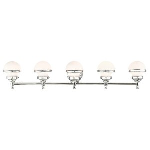 Livex Lighting Oldwick 5 - Light Vanity in  Polished Chrome - 1 of 1