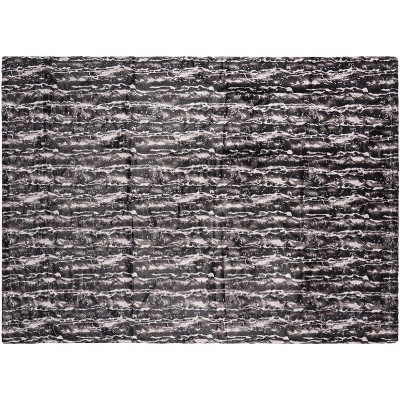 Mina Victory Fur N9508 Black/Silver 50" x 70"