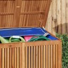 Garden Storage Box Natural Wood Solid Acacia wood, PE (polyethylene) - 4 of 4