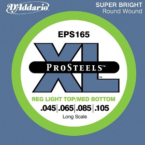 D'Addario ProSteels EPS165 Light Top/Medium Bottom Long Scale Bass Strings - 1 of 2