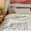 2-3 Pcs Tufted Boho Comforter Set Bed Set GentleSoft Farmhouse Shabby Chic Embroidery Bedding - 3 of 4