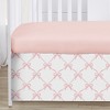 Sweet Jojo Designs Girl Baby Crib Bed Skirt Ballerina and Ballet Bows Pink and White - 3 of 4