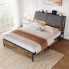 Full/Queen  Bed Frame with Charging Station - 3 of 4