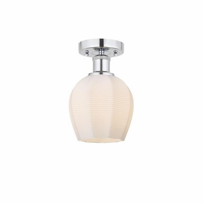 Norfolk - 1 Light Semi-Flush Mount In Industrial Style-9.62 Inches Tall and 5.75 Inches Wide