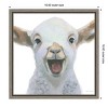 Amanti Art Farm Friends I Lamb by Myles Sullivan Canvas Wall Art Print Framed 16-in. x 16-in. - 4 of 4