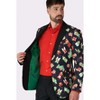 OppoSuits Men's Halloween Costume Piece - Zombie Survivor Suit - Slim Fit - Grey - Includes Blazer and Tie - Size - 4 of 4