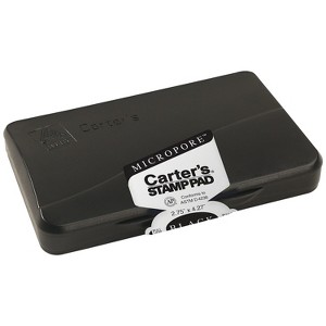 Carter's Micropore Stamp Pad 4 1/4 x 2 3/4 Black 21281 - 1 of 4