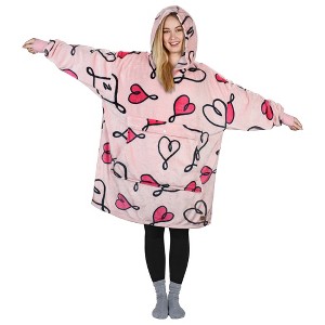 Catalonia Women's Oversized Hoodie Sweatshirt, Casual Pullover Sweater with front Pocket, Valentine’s Day Gift for Her - 1 of 4