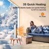 SKONYON 1500W Fast-Heat Ceramic Electric Heater - 3 of 4