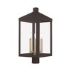 Livex Lighting Nyack 3 - Light Post Light in  Bronze - 4 of 4