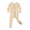 Bellabu Bear Baby Foodie Cats Bamboo Convertible Footie - 3 of 4