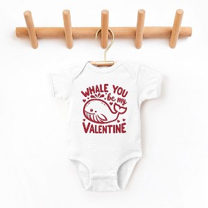 The Juniper Shop Valentines Whale Baby Bodysuit - 1 of 3
