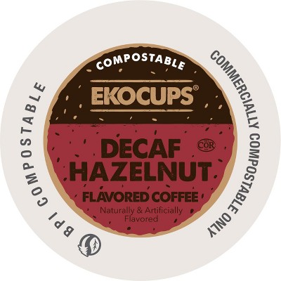 EkoCups Decaf Hazelnut Compostable Coffee Pods