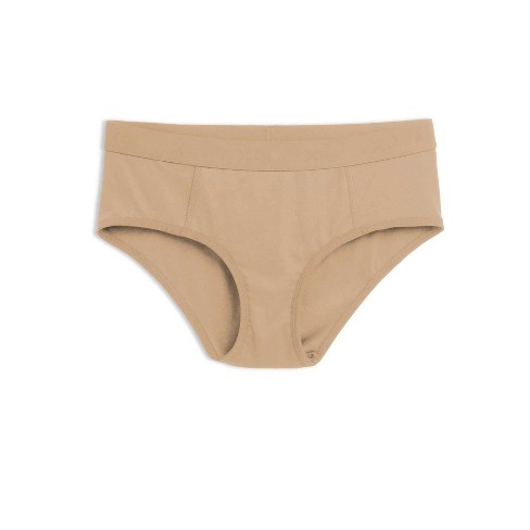 TomboyX First Line Period Leakproof 9 Inseam Boxer Briefs Underwear, Soft  Cotton Stretch Comfortable (XS-6X) Chai Large