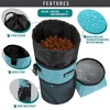 PetAmi Travel Dog Food Bag, Pet Cat Collapsible Bowls Set, Portable Foldable Waterproof Lining - 2 of 4