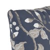 Chinois Floral Square Throw Pillow Navy - Skyline Furniture - 3 of 4