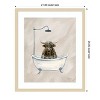 Amanti Art Highland Cow in Tub Texture by Yvette St. Amant Wood Framed Wall Art Print - 4 of 4