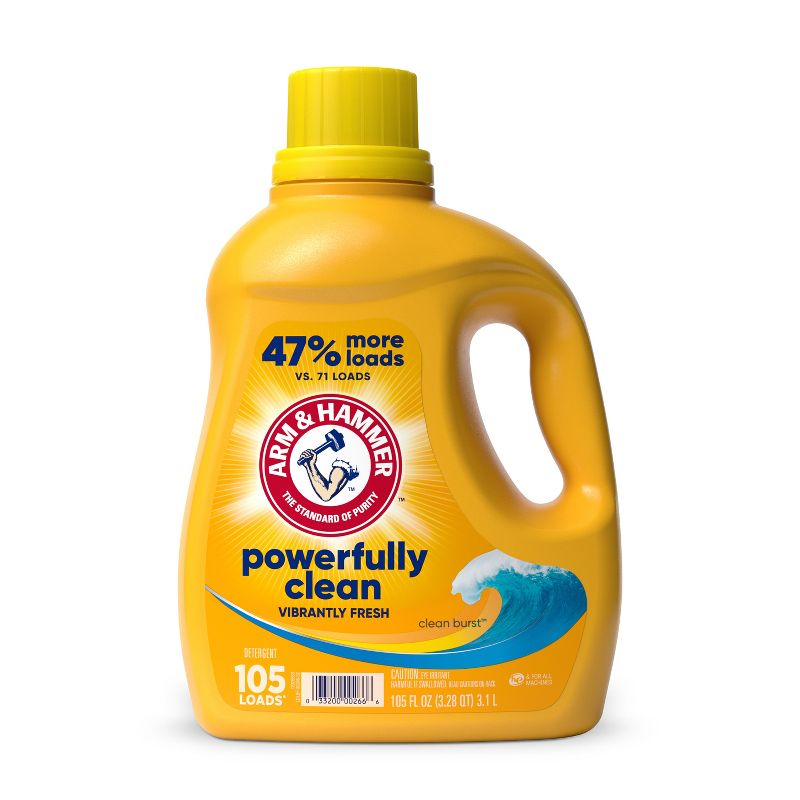 Arm & Hammer Clean Burst Liquid Laundry Detergent, 1 of 14