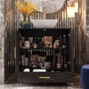 FUFU&GAGA Modern Bathroom Vanity Cabinet with Gold Handles, High-Gloss Finish - 3 of 4