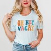 Simply Sage Market Women's Oh Hey Vacay Wavy Short Sleeve Graphic Tee - 2 of 3