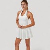 Anna-Kaci Active Women's Sleeveless Tennis Dress with Contrast Polo Collar and Flared Skirt Design - 2 of 4