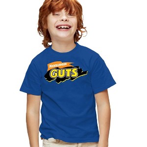 Boys' Short Sleeve Nickelodeon Guts Guts Logo T-Shirt - 1 of 4