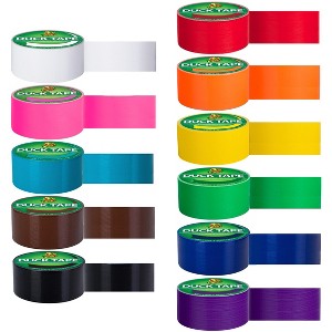 Duck Color Duct Tape Pride Pack, Red, Orange, Yellow, Green, Blue and Purple, 6 Rolls - 115 Yards Total - 1 of 4