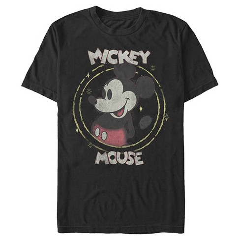 Men's Mickey & Friends Happy T-shirt - Black - Small : Target