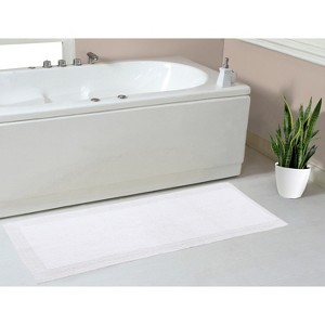 Home Weavers Luxury Collection 100% Cotton Tufted Bathroom Rug, Non-Slip Latex Bath Rug - 1 of 4