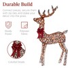Best Choice Products 6.5ft 3-Piece Lighted Christmas Deer Set Outdoor Yard Decoration with 385 LED Lights, Stakes - 4 of 4