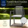 Best Choice Products Set of 2 Indoor/Outdoor Aluminum Woven Rope Dining Chairs w/ Armrests - 4 of 4