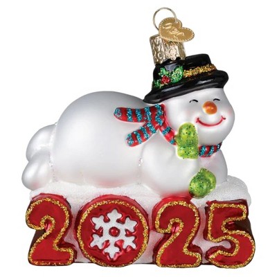 Old World Christmas Blown Glass Ornament for Christmas Tree, 2025 Snowman