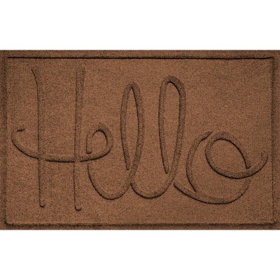 Bungalow Flooring 2'x3' WaterHog Simple Hello Indoor/Outdoor Doormat