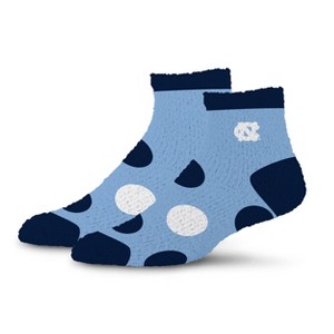 NCAA North Carolina Tar Heels Big Dot Fuzzy Sleep Soft Socks - 1 of 3