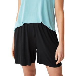 ellos Plus Size Soft Knit Shorts With Pockets - 1 of 4