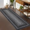 Washable Modern Geometric Bordered Area Rugs for Bedroom Living Room, Soft Non Slip Floor Carpet for Office - 3 of 4