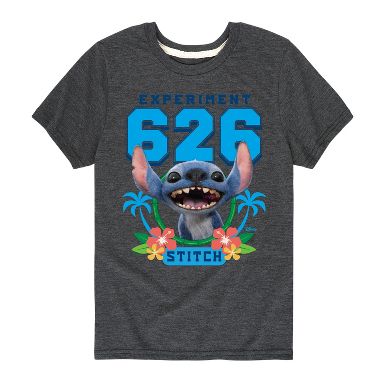 Stitch626 Boys' Lilo & Stitch Collegiate Experiment 626 Short Sleeve Graphic