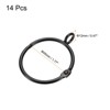 Unique Bargains Metallic Electroplating Curtain Rod Accessory Curtain Rings 14 Pcs - 2 of 4
