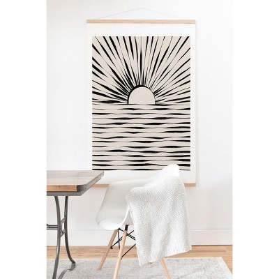 Alisa Galitsyna Minimal Sunrise Sunset Art Print & Hanger- 18" x 24" - Society6