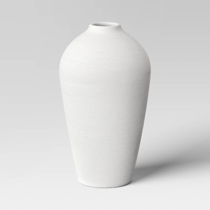 White Textured Floor Vase - Threshold™ - 1 of 3