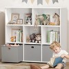 GOTGELIF Kids Bookshelf & Toy Storage Organizer - Solid Wood, 3-Tier Rack, 5 Cubbies & 3 Drawers - 2 of 4