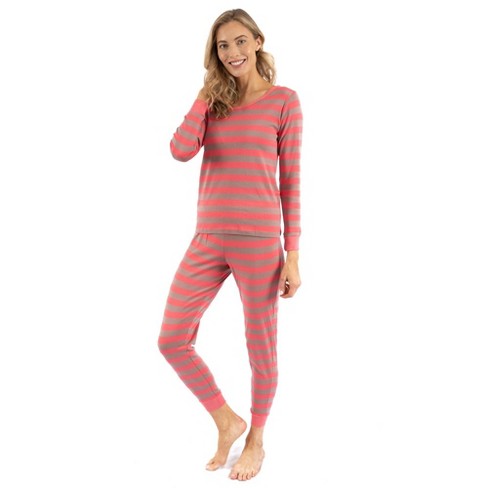 Leveret Women's Green & White Stripes Pajamas – Leveret Clothing