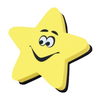 Star-Shaped Magnetic Whiteboard Erasers Set of 6