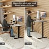 Mount-It! Hand Crank Sit-Stand Desk Frame with Tabletop - White & Black - 3 of 4