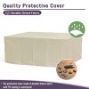 60" Propane Gas Fire Pit Table, 50,000 BTU Rectangular Concrete Outdoor Firepit for Patio, Deck, Garden & Backyard – Light Gray - 4 of 4
